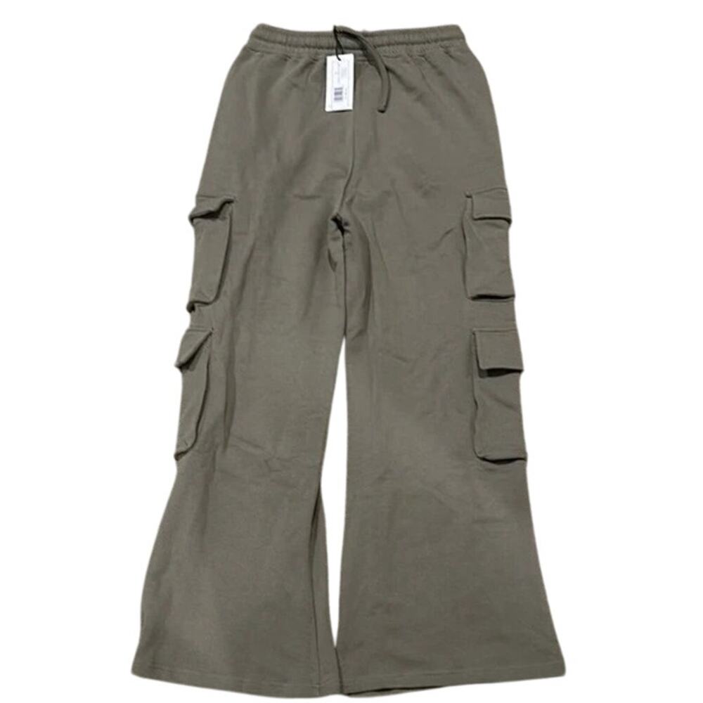 NWT Weworewhat Cargo Oversized Baggy Relaxed Fit High Rise Sweat Pants S Stone - Picture 13 of 15